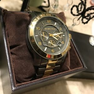 Michael Kors Men’s 2 tone gunmetal/gold